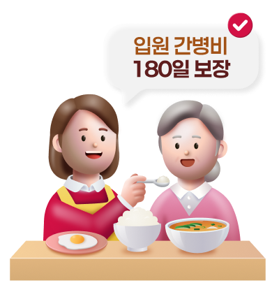 암으로 입원해도 간병비 든든 보장